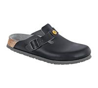BIRKENSTOCK Homme 61360-45 Boston Chaussures antistatiques en Cuir Naturel Noir Taille 45-Semelle Normale, 43 EU