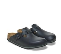 BIRKENSTOCK BOSTON PRO BLACK NOIR CUIR LARGEUR NORMALE SABOT CHAUSSONS DE TRAVAI