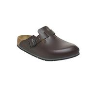 BIRKENSTOCK Sabots Boston Pro en cuir - Chaussures professionnelles certifiées de qualité supérieure pour la médecine, la restauration et le service, Java, 41 EU