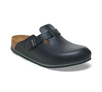 Birkenstock Boston Pro Sabots en cuir - Chaussures de travail certifiées de haute qualité pour la médecine, la restauration et le service, Noir , 44 EU