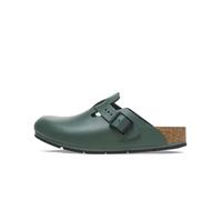 Birkenstock Boston Pro Sabots en cuir - Chaussures de travail certifiées de haute qualité pour la médecine, la restauration et le service, Thym, 41 EU Schmal