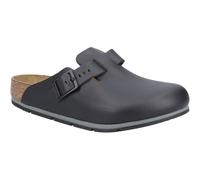 BIRKENSTOCK Boston Pro Sabots en cuir édition limitée - Chaussures en cuir de qualité supérieure avec semelle anatomique, Noir , 42 EU