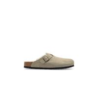 Birkenstock - Boston Shearling Suède Cuir - Homme - Chaussures - Beige - Taille: 40 EU