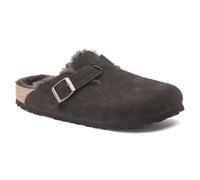 Birkenstock - Boston Shearling Suede Leather - Sandales d'hiver Mocca - 39 - Étroit