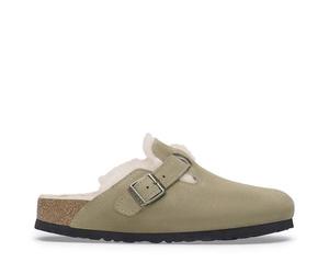 Birkenstock Boston Shearling Suede - Taille: 40 green