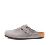 Birkenstock - Boston Soft Footbed Regular Fit - Homme - Chaussures - Gris - Taille: 41 EU
