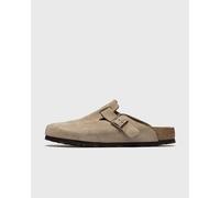 Chaussures Birkenstock Boston Soft Fotbed Velvet Leather Taupe 46