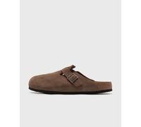 Birkenstock Boston Soft Footbed Suede Leather men Sandals & Slides brown taille: 46
