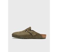 Birkenstock Boston Suede Leather men Sandals & Slides green taille: 47