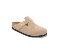 Birkenstock Boston Bs Suede Leather Clogs Beige EU 39 Femme