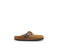 Birkenstock - Boston VL/Shearling slides - Homme - Chaussures - Brun - Taille: 45 EU