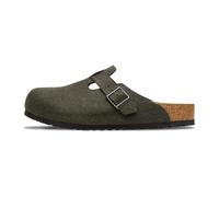Birkenstock - Boston Wool Felt Thyme - Homme - Chaussures - Vert - Taille: 44 EU