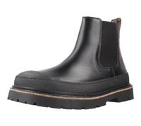 BIRKENSTOCK Bottines PRESCOTT SLIP ON en cuir lisse pour femme Noir, Noir , 41 EU