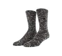 Birkenstock Chaussettes en coton flammé pour femme, noir/gris, taille M US 8-10 (noir/gris, taille M), noir/gris, taille M, Noir/gris., Medium