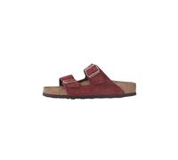 Birkenstock Chaussons Arizona en daim bordeaux pour homme et femme, bordeaux, 37 EU
