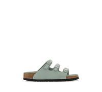 Birkenstock - Chaussons en Cuir Vert Menthe Florida - Femme - Chaussures - Vert - Taille: 37 EU
