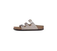 Birkenstock Chaussons Florida taupe pour femme, beige, 41 EU