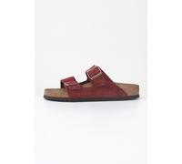 BIRKENSTOCK Chaussons Unisex Bordeaux Chaussons Arizona En Daim Prim