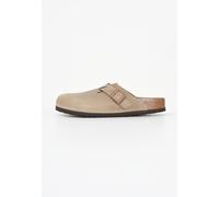 BIRKENSTOCK Chaussons Unisexe Beige Chaussons Boston Printemps Été 2026 En Cuir