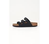 BIRKENSTOCK Chaussons Unisexe Noir Chaussons Florida Automne Hiver 2025/26 Cuir