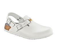BIRKENSTOCK Chaussures Boston ESD Antistatique/Cuir Naturel, Blanc., 39 EU