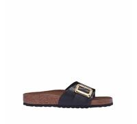 Birkenstock 1029481 Catalina Cushion Bunckle Graceful Sandales pour Femmes compensées bas cuir, Noir , 37 EU