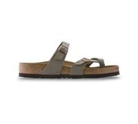 Birkenstock - Claquettes en Cuir Confortables - Femme - Chaussures - Gris - Taille: 40 EU