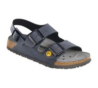 BIRKENSTOCK Esd Milano Sandales en liège et latex, Noir, 38 EU Étroit