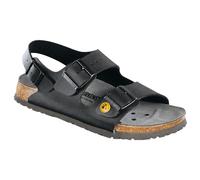 BIRKENSTOCK Esd Milano Sandales en liège et latex, Noir, 44 EU Étroit