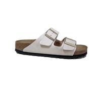 Birkenstock Femme Arizona Leo Eggshell, Synthetics Sandale, 41 EU