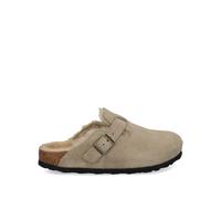 Birkenstock, Femme, Chaussures, Brun, Taille: 37 EU Sandales en Shearling Marron, Modèle à Enfiler
