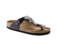 Birkenstock, Femme, Chaussures, Noir, Taille: 40 EU Gizeh Birko-Flor Patent Sandales