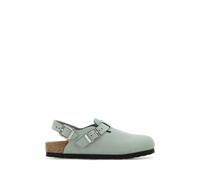 Birkenstock, Femme, Chaussures, Vert, Taille: 38 EU Mint Green Suede Tokyo Slippers