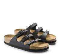 BIRKENSTOCK FLORIDA SFB BLACK NOIR SANDALES SEMELLE SOUPLE LARGEUR ETROITE