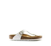 Birkenstock Sandales femme Gizeh BS Birko-Flor Patent Blanc Taille 40