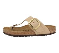 Tongs femmes BIRKENSTOCK Gizeh Big Buckle LENB Sandcastle Beige 39