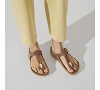 BIRKENSTOCK GIZEH BRAIDED COGNAC MARRON TONGS EN CUIR HUILE