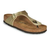 Mules et sabots Birkenstock Gizeh Birko Flor - Regular pour Femme 40 Or et bronze