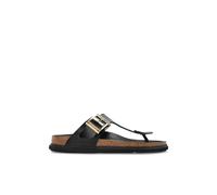 Birkenstock - Gizeh Droplet Buckle Cupsole Regular Fit - Femme - Chaussures - Noir - Taille: 35 EU