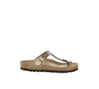 Birkenstock Sandales Gizeh Birko-Flor Large Doré Taille 37