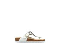 Birkenstock - Gizeh Flower Embellishment - Femme - Chaussures - Blanc - Taille: 37 EU