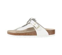 Birkenstock - Gizeh Flower Embellishment - Femme - Chaussures - Blanc - Taille: 38 EU