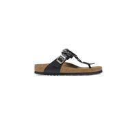 Birkenstock - Gizeh Flower Narrow Fit - Femme - Chaussures - Noir - Taille: 36 EU