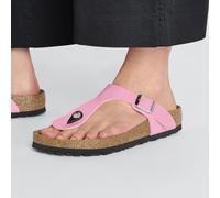 BIRKENSTOCK GIZEH PATENT CANDY PINK BLACK VERNIS BRILLANT ROSE LARGEUR NORMALE