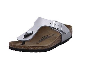 Birkenstock Gizeh, Tongs mixte enfant - Argent, 32 EU