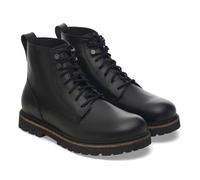 Birkenstock Highwood Lace Mid Bottes Noires En Cuir Pour Femmes 38