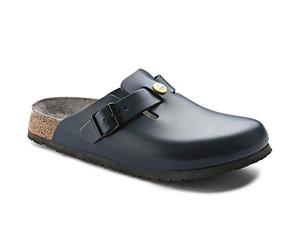BIRKENSTOCK Homme 61380-45 Boston Chaussures antistatiques en Cuir Naturel Bleu Pointure 45-Semelle Normale, 43 EU
