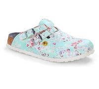 BIRKENSTOCK Femme 1020876-40 Kay ESD Chaussures Professionnelles Taille 40 EU, Flower Field Menthe