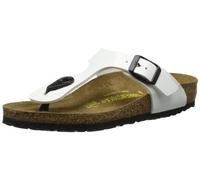 Birkenstock Kids Gizeh Bf, Sabots Et Mules Fille - Blanc - Weiß (Weiss Lack), 31 Eu