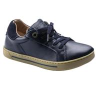 Birkenstock Kids, Porto Leather Chaussures baskets en cuir tendance pour enfants, Bleu marine, 29 EU